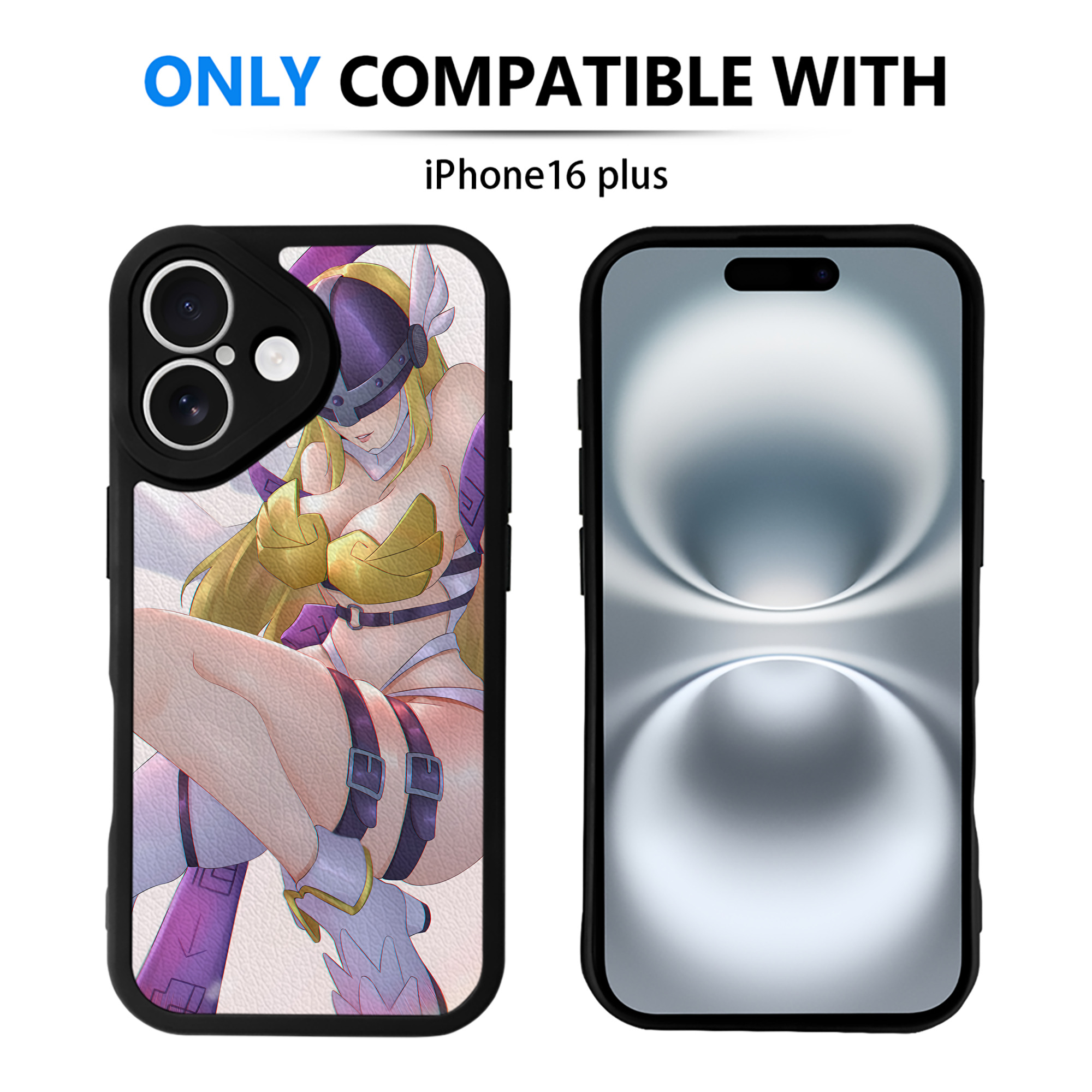 （画像用） Digimon デジタルモンスター/デジモン 【iPhone 16シリーズ対応】シリコンスマホケース（レザー調） 材質：シリコン
